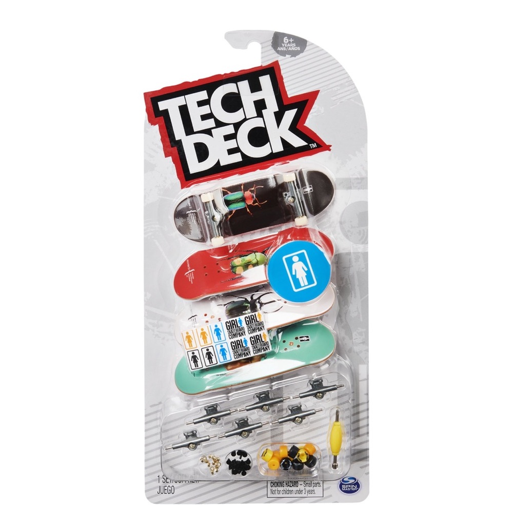 Tech Deck, Ultra DLX Fingerboard 4-Pack Beatles , Girl Skateboards NEW!!